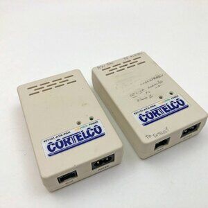 Cortelco 821121 VOIP/PSTN Power Analog Phone Terminal Adapter Set - 2 Used AS-IS